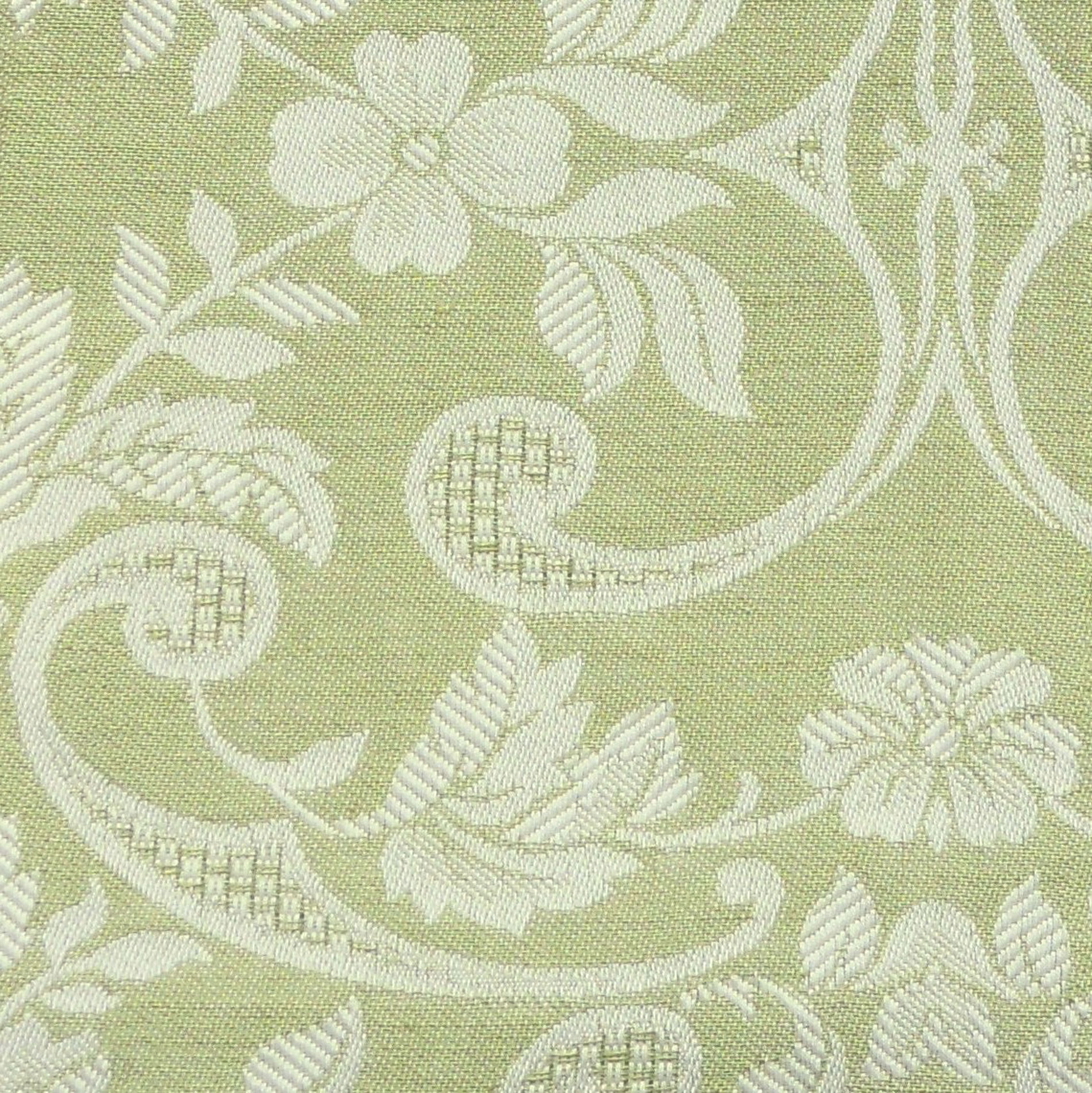 Runner da tavola, tessuto artigianalmente con disegno Giglio cm 300x45 verde muschio