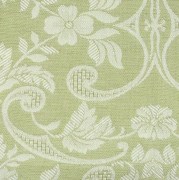 Runner da tavola, tessuto artigianalmente disegno Giglio, disponibile nella misura cm 100x45, colore verde muschio