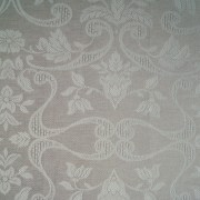 Runner da tavola, tessuto artigianalmente disegno Giglio, disponibile nella misura cm 200x45, colore tortora