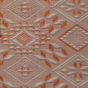 Runner da tavola, tessuto artigianalmente con disegno Biscotto salentino, disponibile nella misura cm 200x45 color zenzero