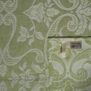 Strofinaccio, misto lino/cotone, disegno Giglio colore verde muschio