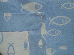 Runner da tavola, tessuto artigianalmente con disegno floreale, disponibile nella misura cm 100x45, colore blu