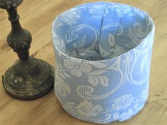 Cestini porta-oggetti, tessitura artigianale in misto lino e cotone, vari colori e disegni, cm 20x20