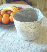 Cestini da pane, tessitura artigianale in misto lino e cotone, vari colori