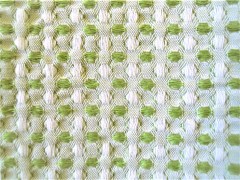 Telo mare tessitura artigianale in cotone naturale con rilievo a nido d'ape, colore verde e nero