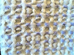 Telo mare tessitura artigianale in cotone naturale con rilievo a nido d'ape, colore verde e nero